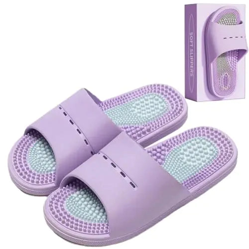 Acupressure Massage Mottled Sky Slippers Foot Massager Reflexology Sandals Reduce Feet Neuropathy Pain Relief and Tension