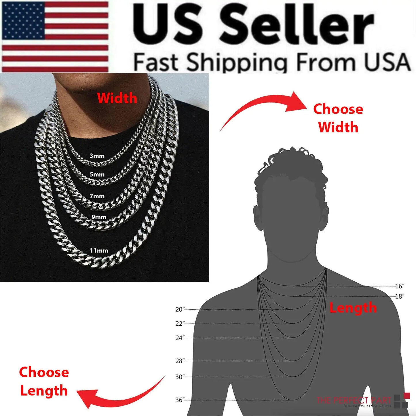 Cuban Style Curb Fashion Neckless Chain