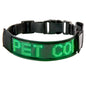 LED Dog Collar Flashing Light Up Rechargeable Pet Dog Safety Collar Glow in The Dark Light-up Neck Loop - Green LED