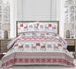 Christmas Quilt Queen Size Christmas Bedding Set