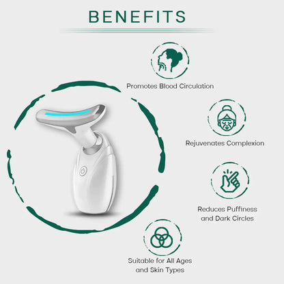 Modern Neck & Face Lifting LED Therapy Device, May Tighten & Smooth Skin