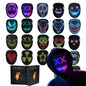 Gesture Sensing Transforming LED Face Mask for Halloween Costume Cosplay Party Masquerade