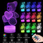 3D Lamp Acrylic Multicolor  LED Night Lights Neon Decorations For Home Bedroom. Great Birthday Gift