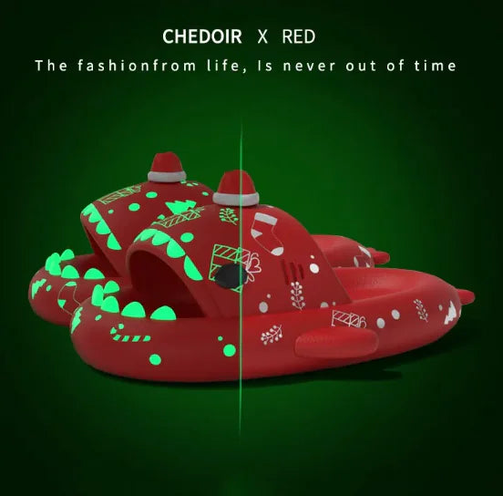 Amazing Shark Glow Slippers