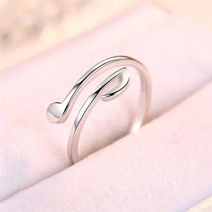 Luxury Music Rings Fashion Jewelry Rose Gold / Silver Tone