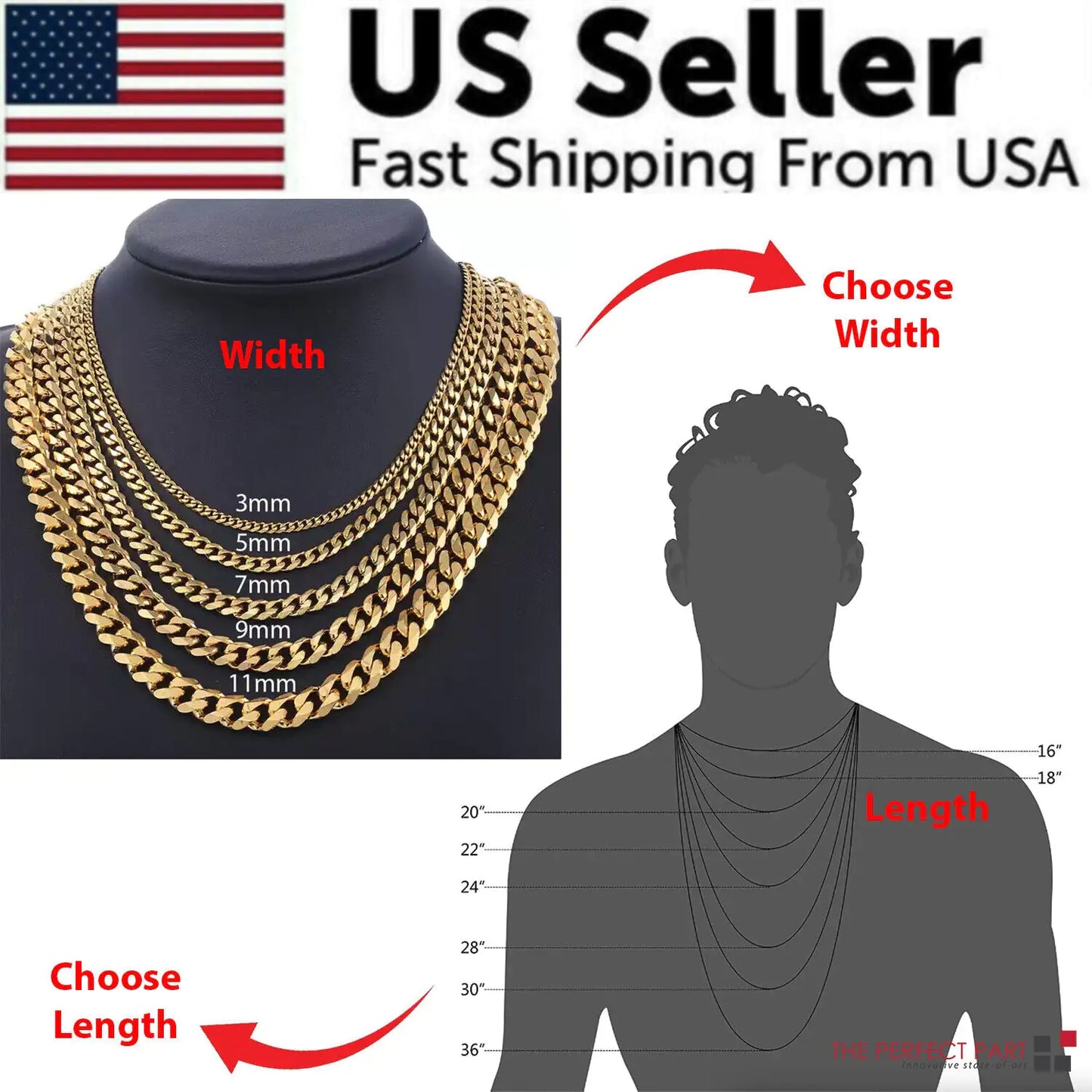 Cuban Style Curb Fashion Neckless Chain