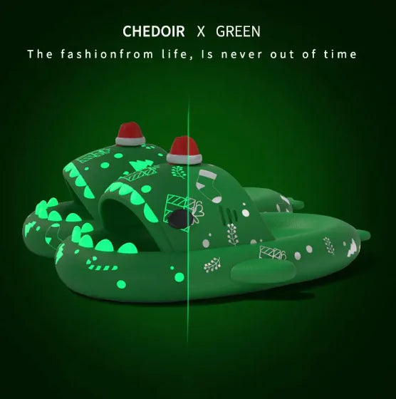 Amazing Shark Glow Slippers