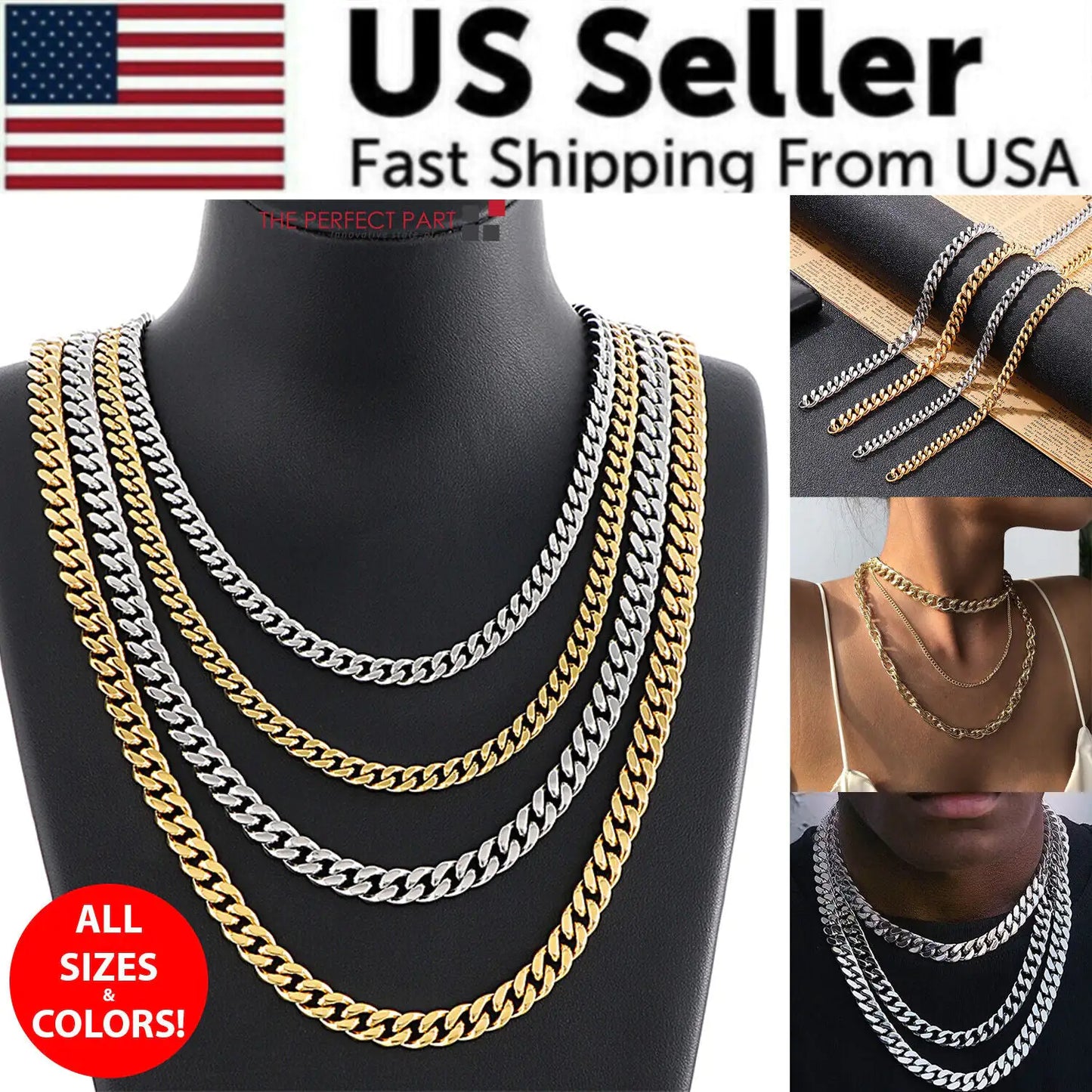 Cuban Style Curb Fashion Neckless Chain