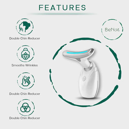 Modern Neck & Face Lifting LED Therapy Device, May Tighten & Smooth Skin